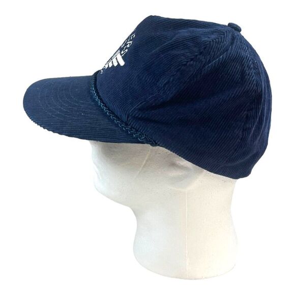 Vintage Dockers Levi's Corduroy Snapback Hat Trucker Retro Rope Band Y2K Grunge - Picture 7 of 7